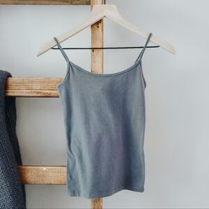 Forever 21 Charcoal Grey Spaghetti Strap Cami (Size XS)